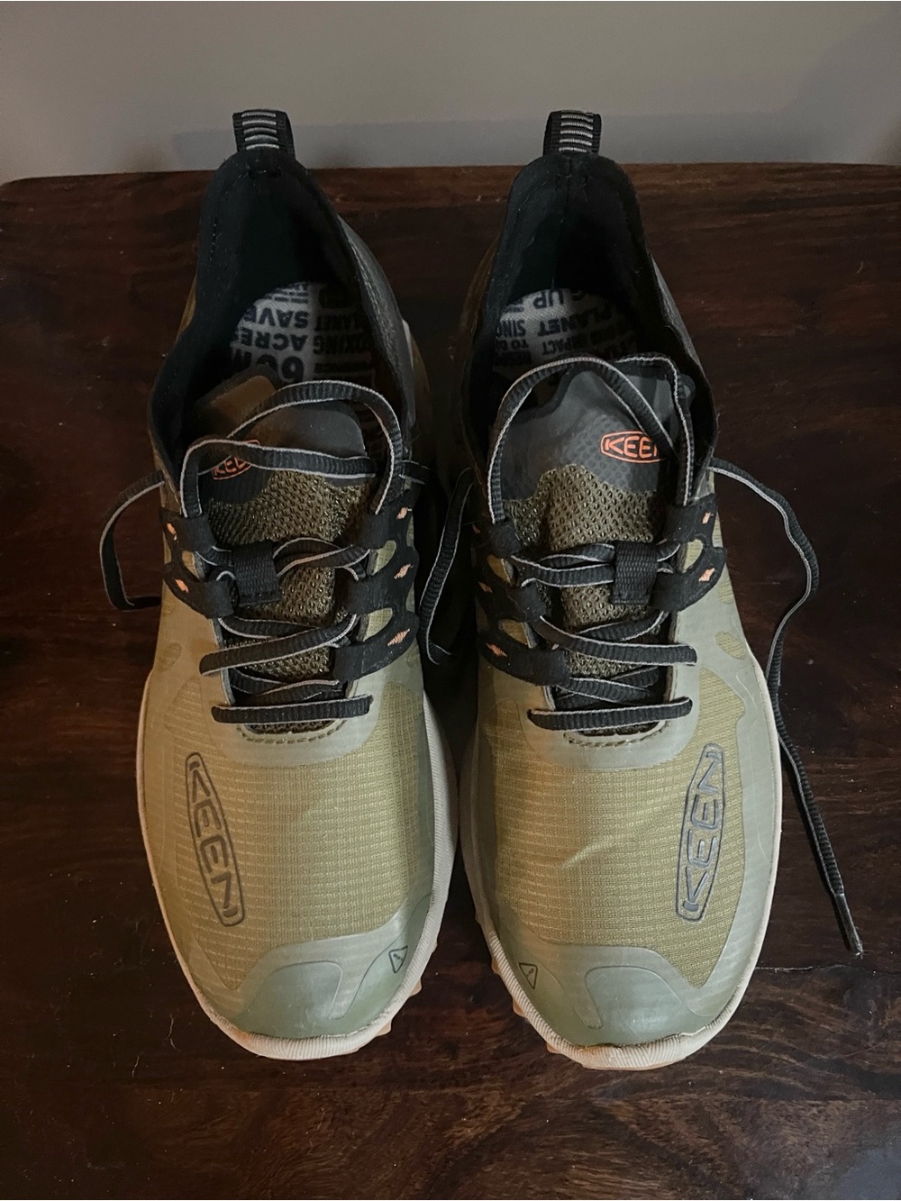 KEEN Men's Olive and Black Trail Shoes